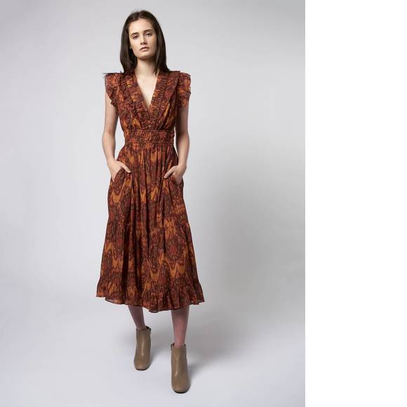Ulla Johnson | Dresses | Nwt Ulla Johnson Samara Dress In Ember | Poshmark outfit inspiration