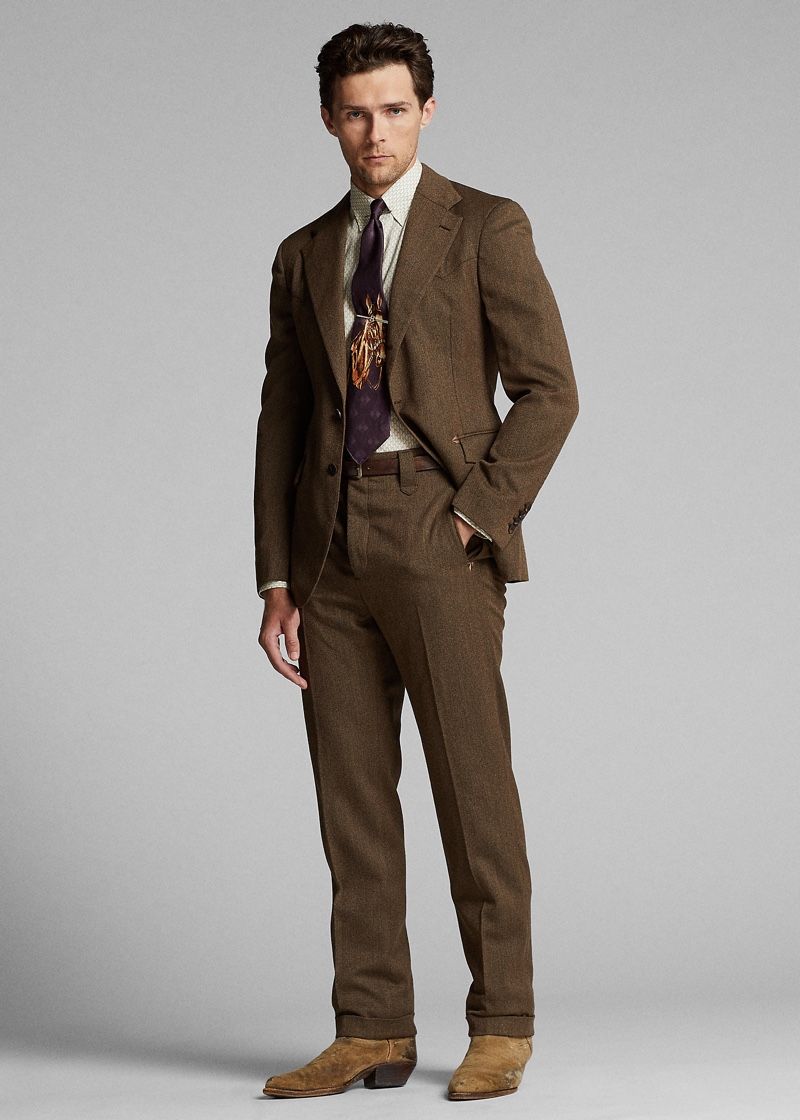 Ralph Lauren Double RL Fall 2021 Men's Western Style Tailoring | Western suits, Cowboy suit, Mens western style outfit inspiration