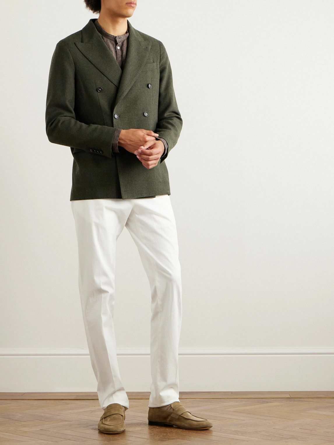Massimo Alba - Monster Double-Breasted Wool Suit Jacket - Unknown Massimo Alba outfit inspiration
