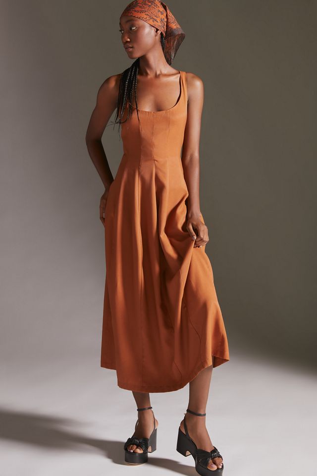 En Saison A-Line Midi Dress | Anthropologie outfit inspiration